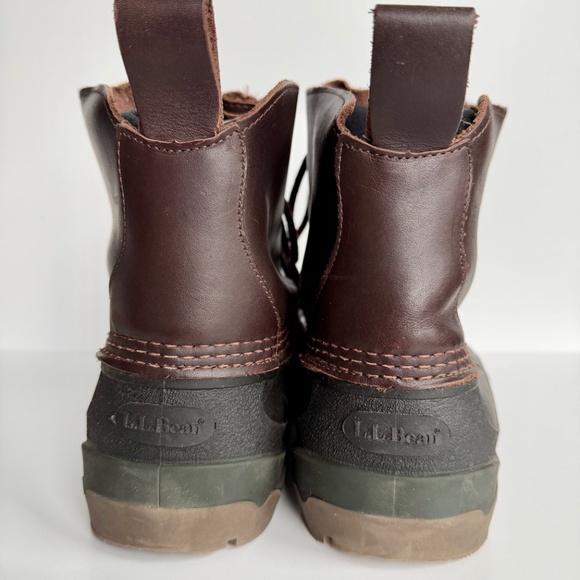 L.L.BEAN Mens Rubber and Leather Insulated Boots - Size 10M (For a size 11 Foot) main image 6